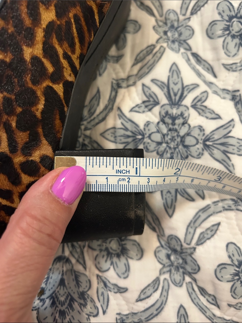 Alex Marie Leopard-Print Block Heel Pumps - Brown and Black - Picture 2 of 3